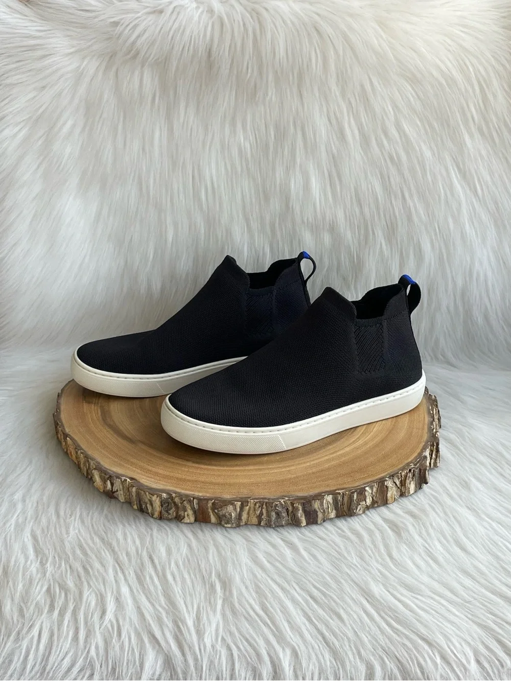 Rothy’s The Chelsea black ankle boots